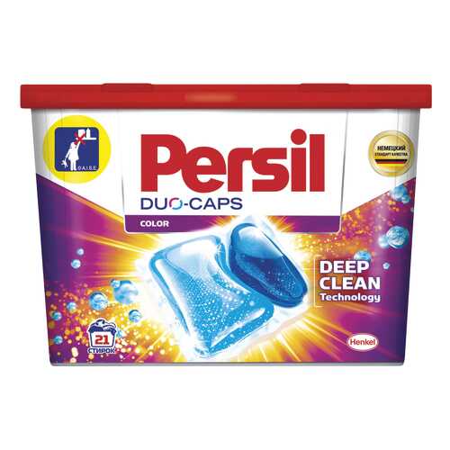 Средство Persil Duo-caps color для стирки в капсулах 21 шт в Новэкс