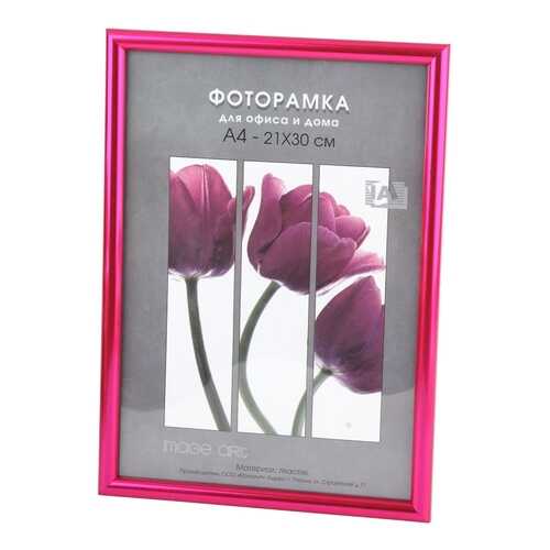 Фоторамки для фотографий Светосила Радуга 21x30 Розовая, с пластиком в Новэкс
