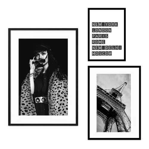 Набор постеров Коллаж Fashion №70 80х80 см в Новэкс
