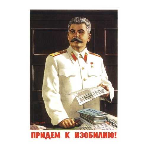 Плакат СТ-Диалог Придем к изобилию!, СОВ-203, лам.бумага, 60х90 см в Новэкс
