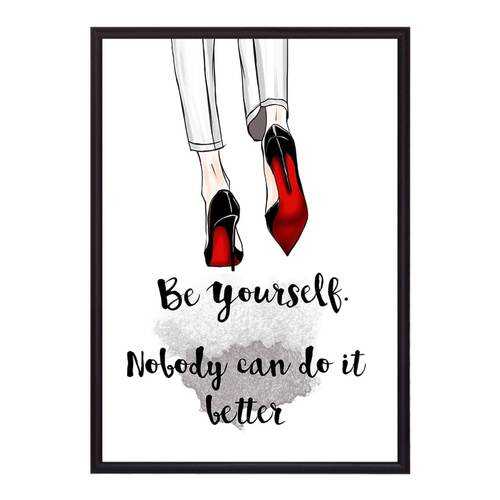Постер в рамке Be yourself 30х40 см в Новэкс