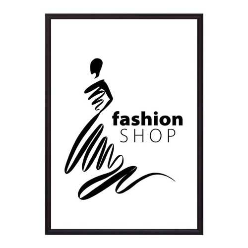 Постер в рамке Fashion shop 21х30 см в Новэкс