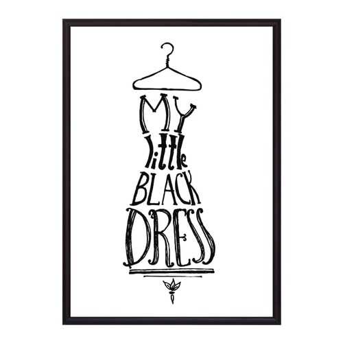 Постер в рамке Little Black Dress 50х70 см в Новэкс
