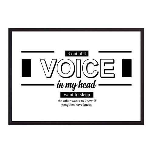 Постер в рамке Voice 30х40 см в Новэкс