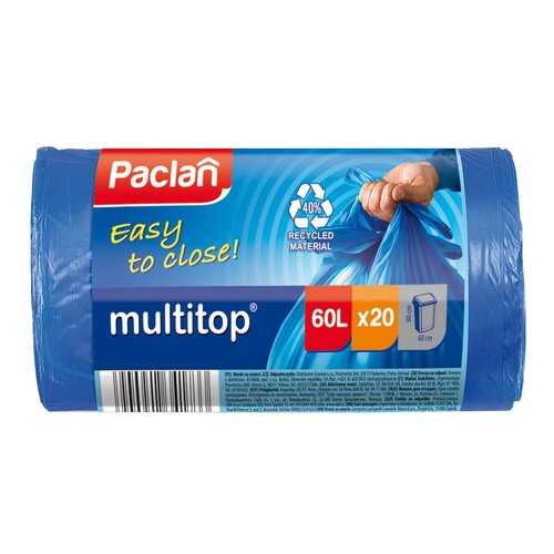 Мешки для мусора Paclan Multitop 60л 20шт в Новэкс