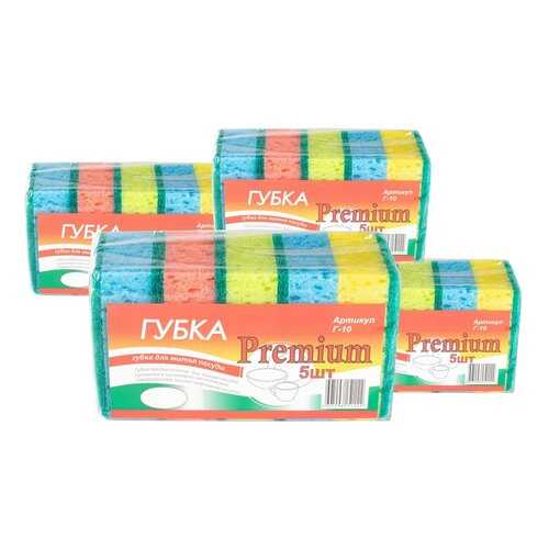 Verona Premium, губка для посуды, 20 шт в Новэкс