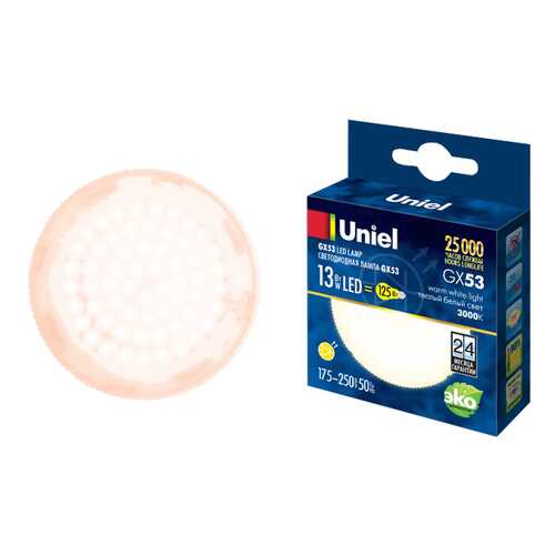 Лампочка Uniel LED-GX53-13W/WW/GX53/FR в Новэкс