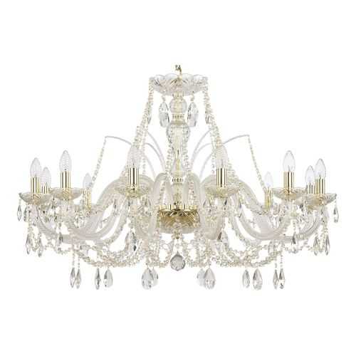 Люстра хрустальная 105/12/360 G Bohemia Ivele Crystal в Новэкс