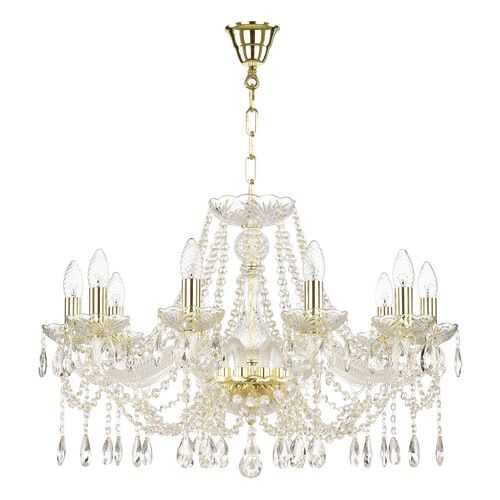 Люстра хрустальная 107/10/240 G Bohemia Ivele Crystal в Новэкс