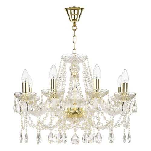 Люстра хрустальная 107/8/200 G Bohemia Ivele Crystal в Новэкс
