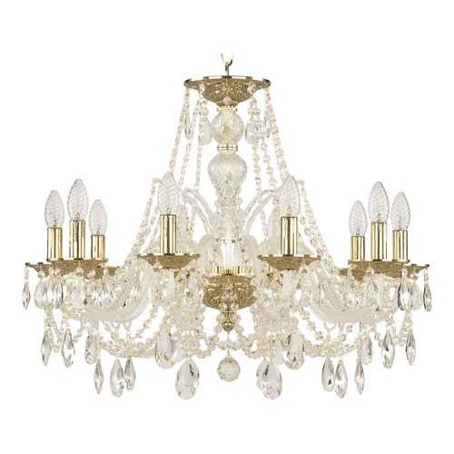 Люстра хрустальная 1605/10/240 G Bohemia Ivele Crystal в Новэкс