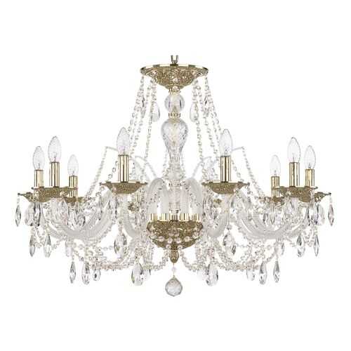 Люстра хрустальная 1605/10/300 G Bohemia Ivele Crystal в Новэкс