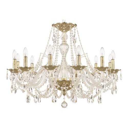 Люстра хрустальная 1605/12/300 G Bohemia Ivele Crystal в Новэкс