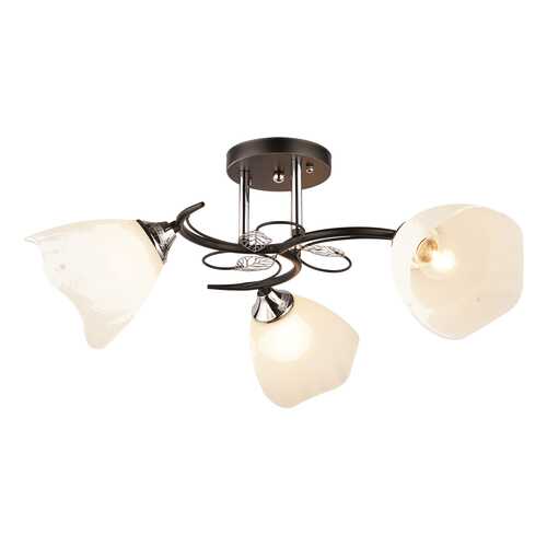Люстра потолочная 3*60Вт Е27 IMEX MD.3478-3-S BK+CH в Новэкс