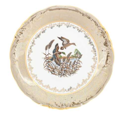 Блюдо круглое Sterne porcelan Охота Бежевая 30 см в Новэкс