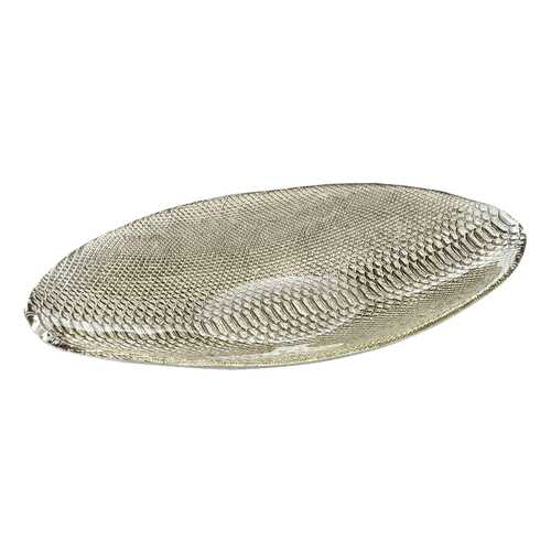 Блюдо овальное 50х30см, цвет beige/chrome, DIVINA в Новэкс