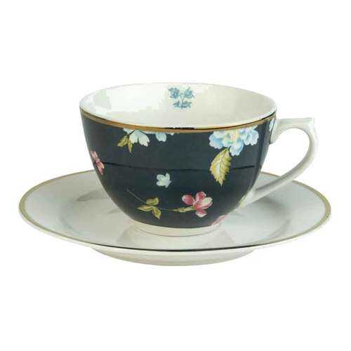 Чашка с блюдцем Laura Ashley Heritage 260мл Midnight Uni в Новэкс
