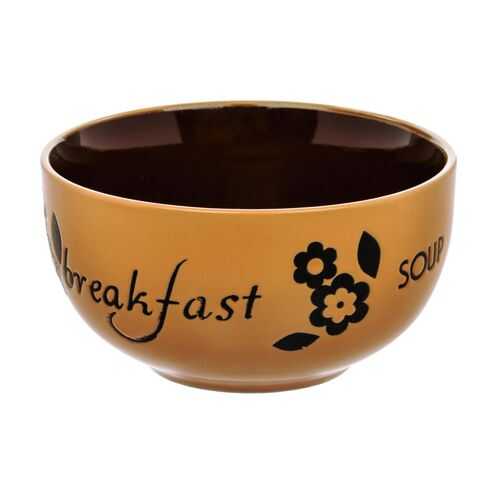 Салатник HomeStar Breakfast терракотово-шоколадный 14 см в Новэкс