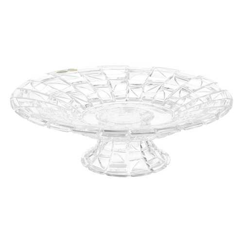 Тарелка на ножке Crystal Bohemia PATRIOT 31 см хрусталь в Новэкс