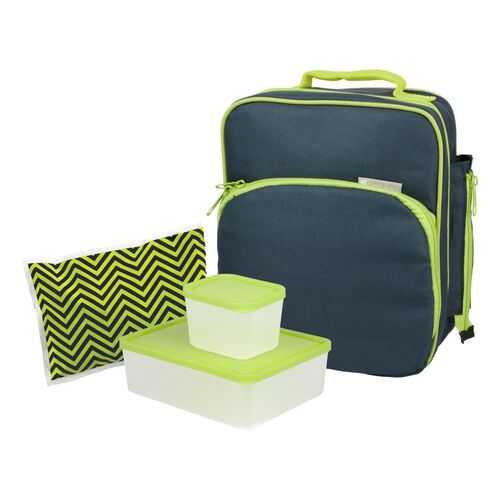 Сумка для ланча + 2 ланч-бокса + охлаждающий пакет Lunch Box Kit (NIGHT) в Новэкс