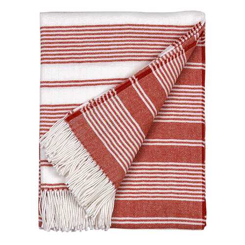 Плед Gant Home CC STRIPE THROW 130x180см, цвет красный в Новэкс