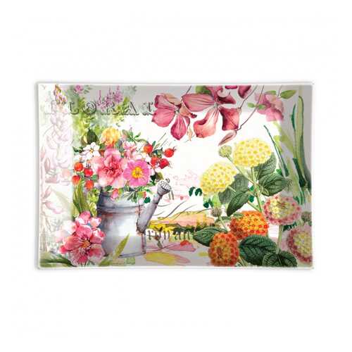 Мыльница стеклянная Michel design works В саду, 16x12 см. в Новэкс